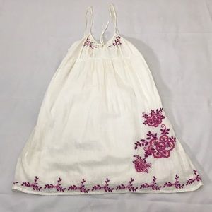 White Aeropostale Embroidered Dress Size Small